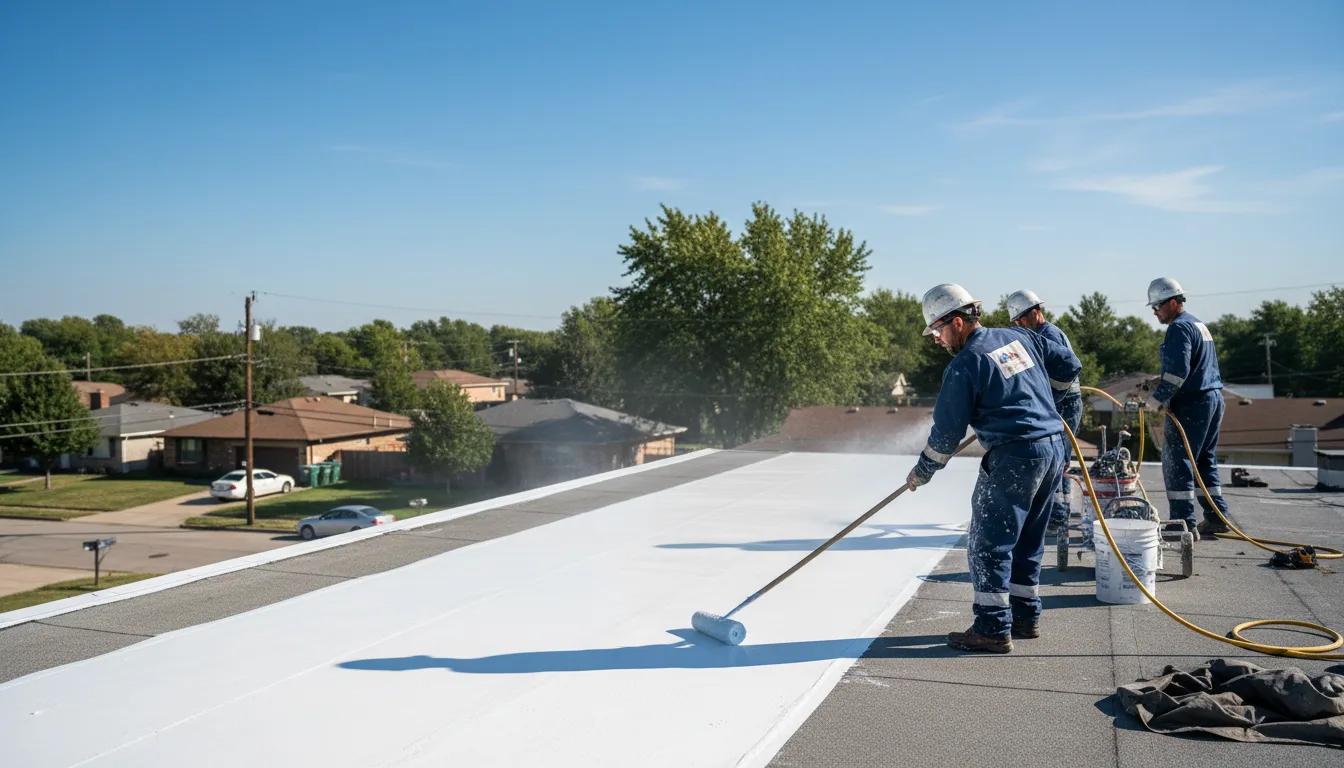 Commercial roof coating in Trion, GA near me